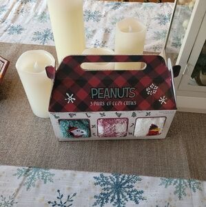 Peanuts set of three cozy socks, new
